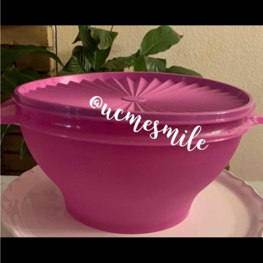 Tupperware Jumbo Berry Purple Servalier Salad Bowl